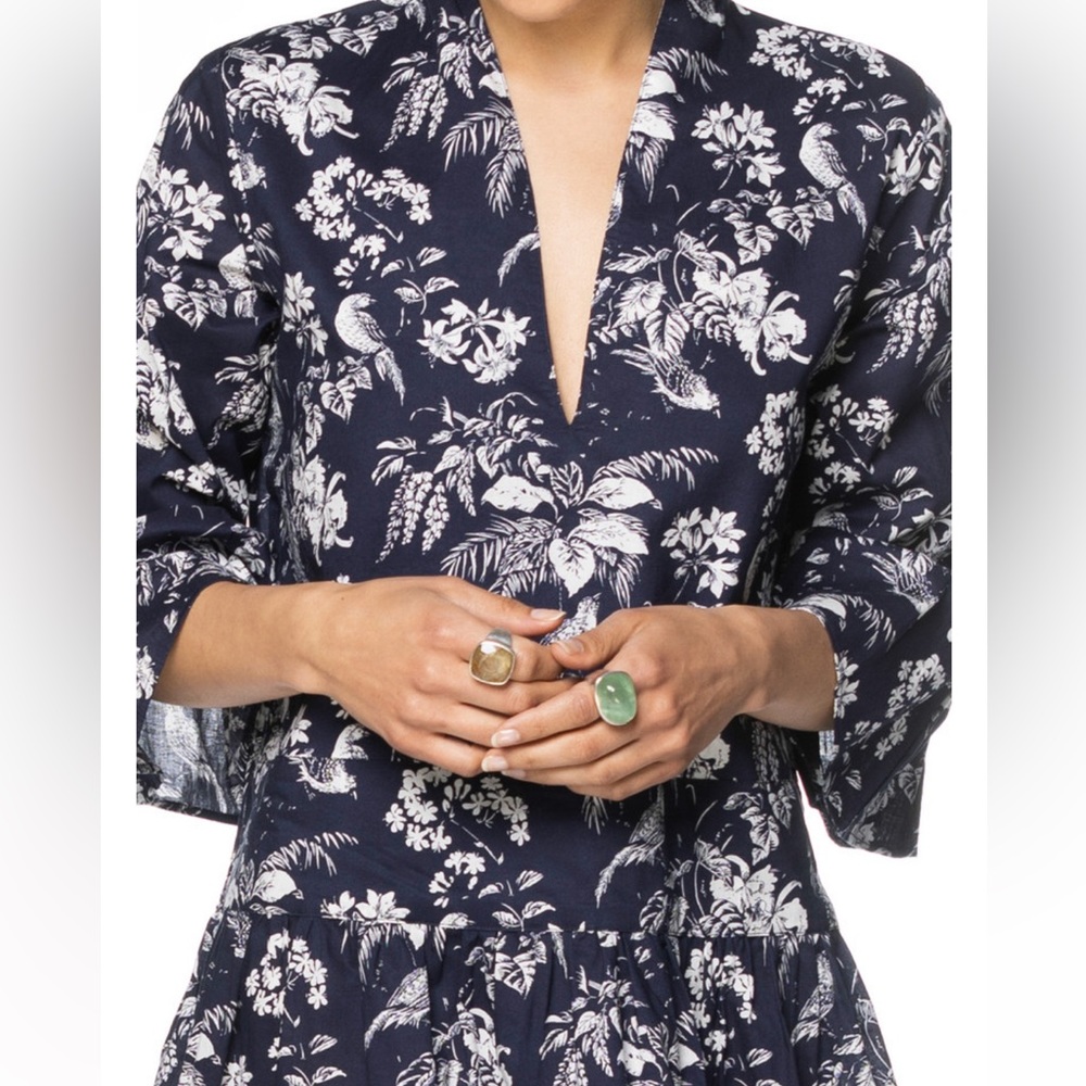 Navy Boutique toile mini dress NWT